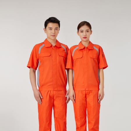  Orange matching light gray work clothes AD2204-3